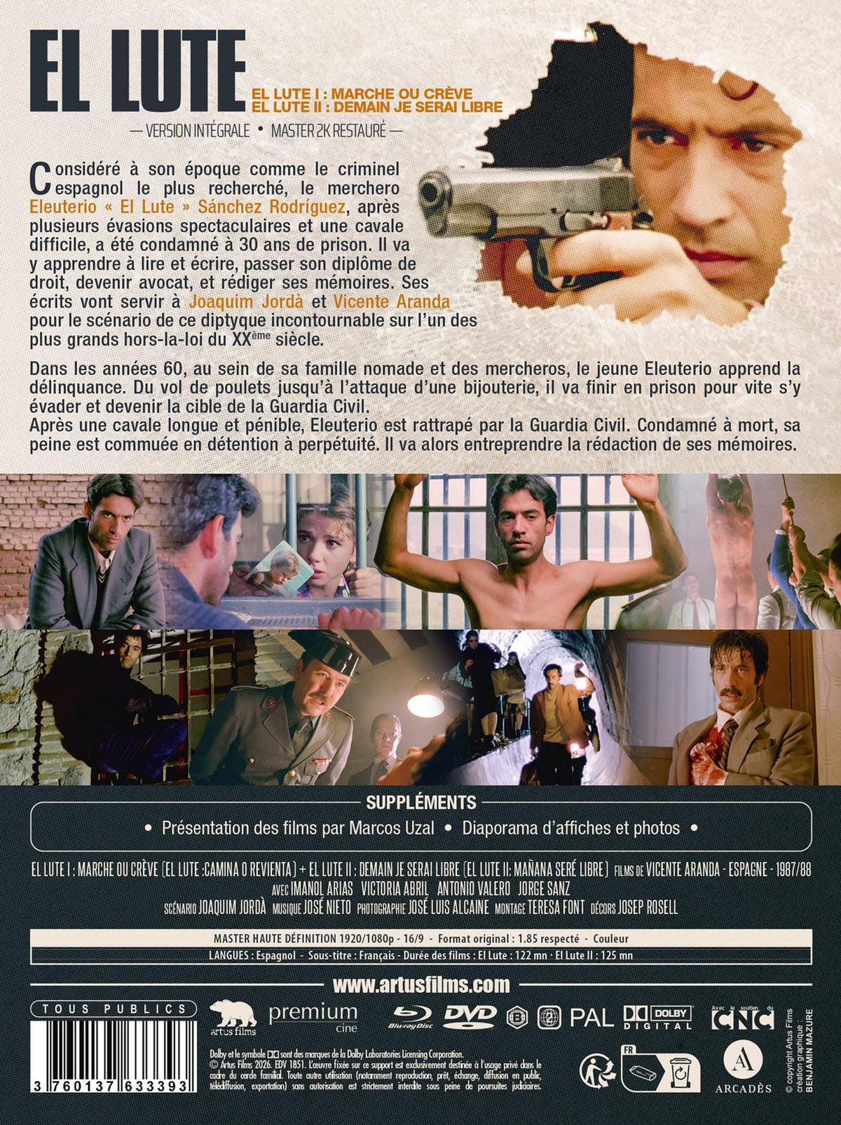 El lute I : Marche ou crève + El lute II : Demain, je serai libre [Blu-ray]