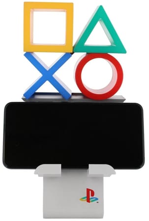 Cable Guys Ikon - Sony - Playstation Heritage Logo Support Lumineux Chargeur pour Téléphone et Manette - flash vidéo