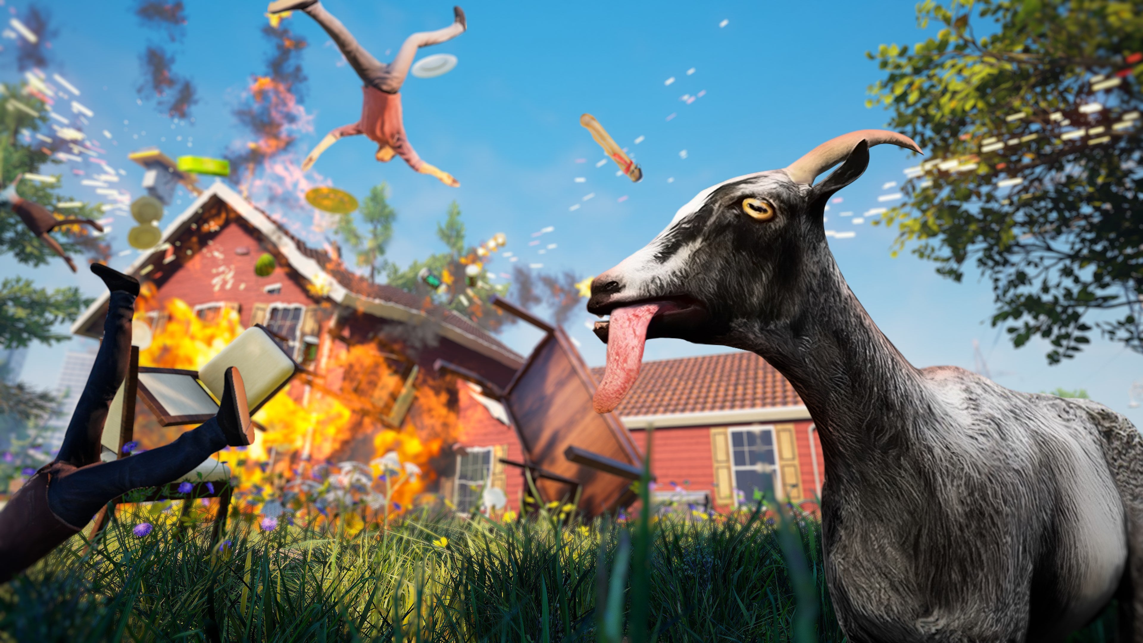 Goat Simulator Remastered - flash vidéo