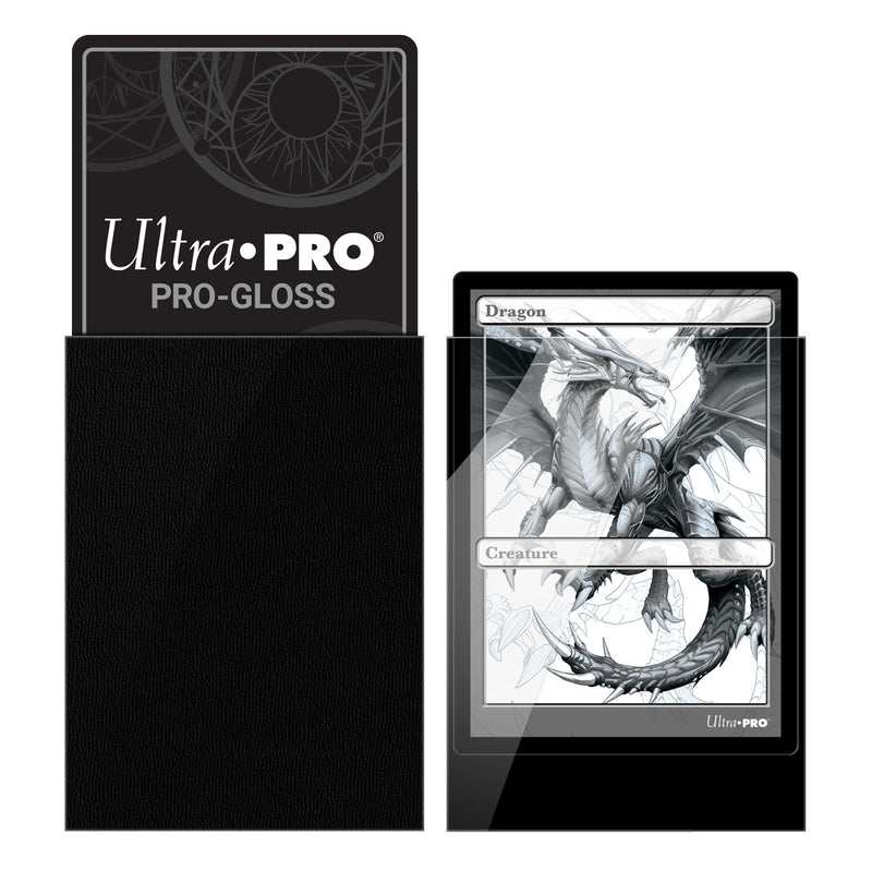 Ultra Pro - PRO-Gloss Sachet de 50 protèges cartes standard Noir (66 x 91 mm)
