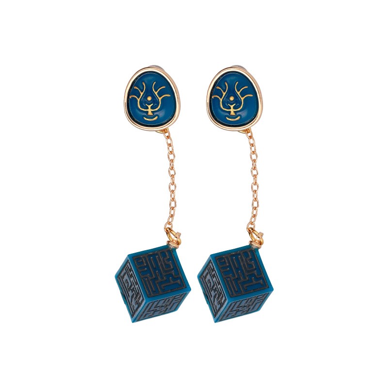 BIJOU BOUCLE D’OREILLES CRISTAL VOLUCITE ET MONOLITHE - LE CHÂTEAU DA