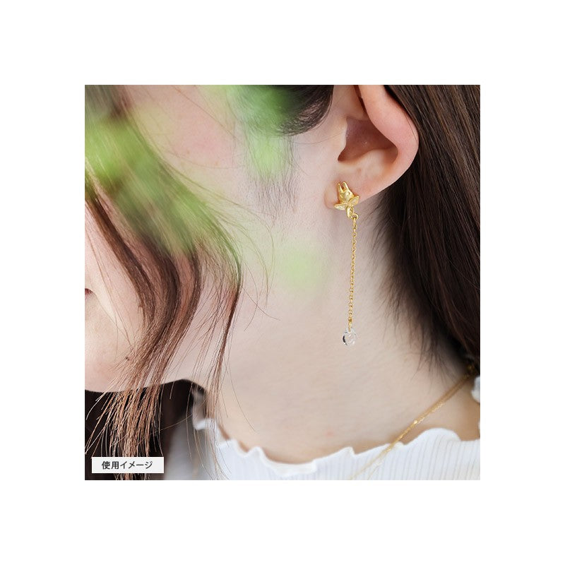 BIJOU BOUCLE D’OREILLES TOTORO BLANC GOUTTE - MON VOISIN TOTORO