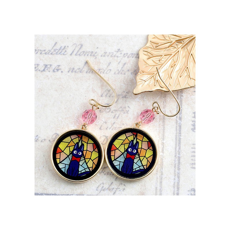 BIJOU BOUCLES D’OREILLES JIJI VITRAIL - KIKI LA PETITE SORCIÈRE
