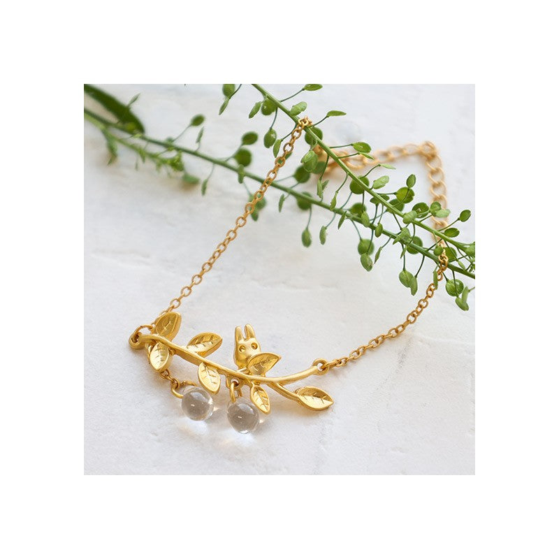 BIJOU BRACELET TOTORO BLANC CACHÉ DANS UNE FEUILLE -MON VOISIN TOTORO