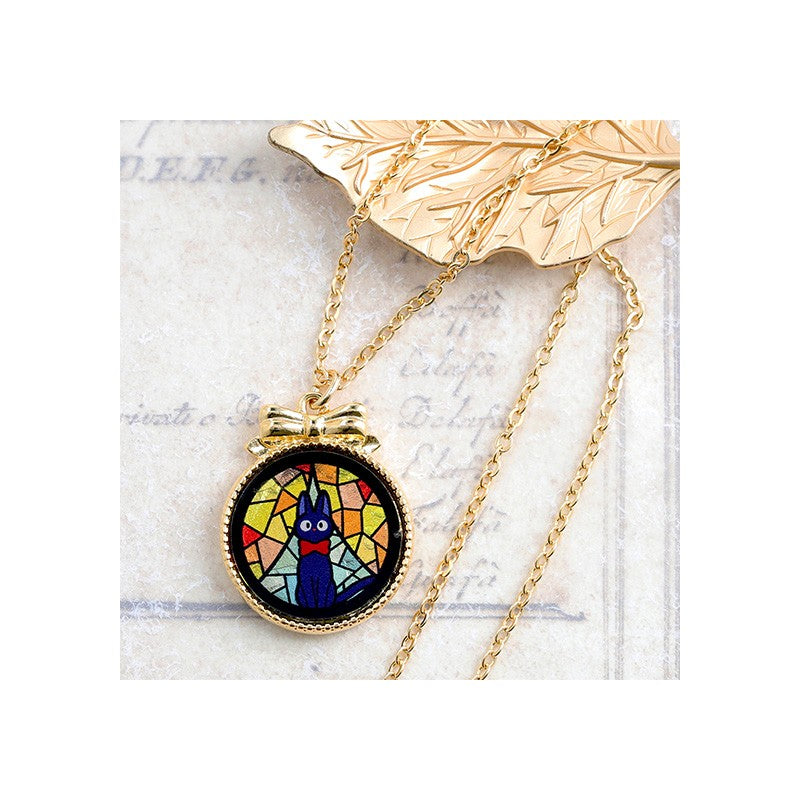 BIJOU PENDENTIF JIJI VITRAIL - KIKI LA PETITE SORCIÈRE