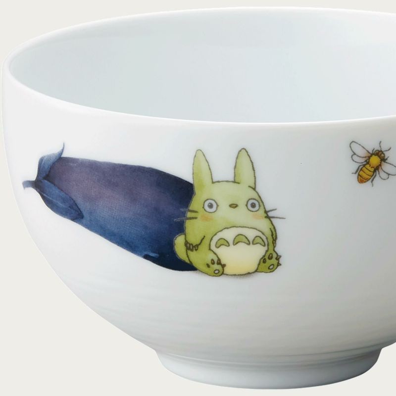 BOL 13CM TOTORO AUBERGINE ET FLEUR - MON VOISIN TOTORO