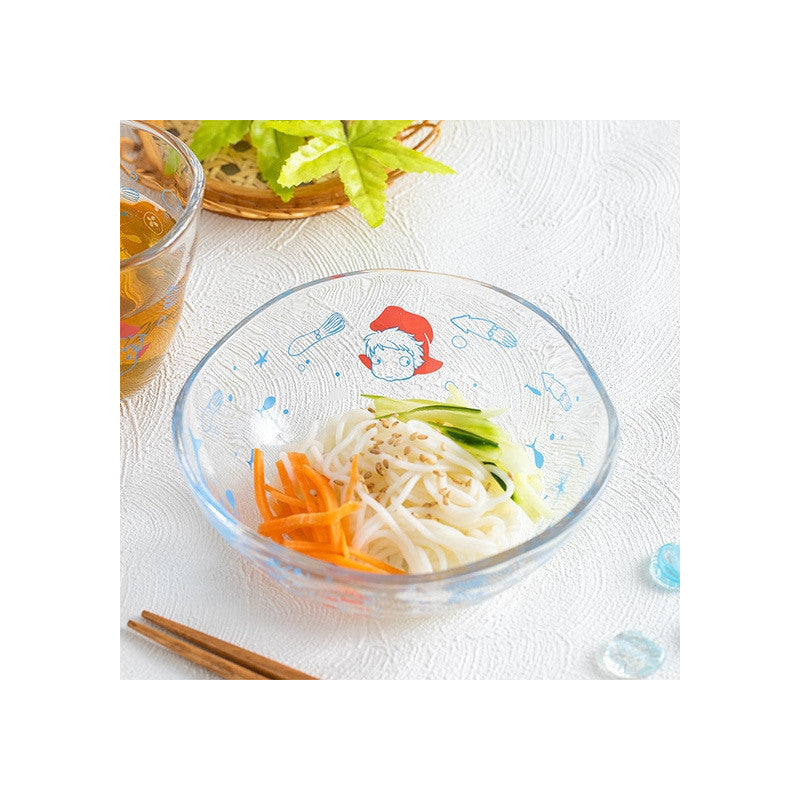 BOL TRANSPARENT 17CM PONYO SOUS LA MER - PONYO SUR LA FALAISE