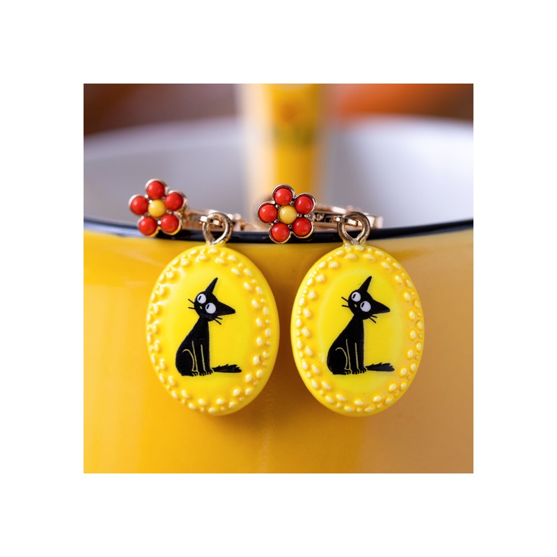 BOUCLES D’OREILLES À CLIPS FANTAISIE JAUNES JIJI - KIKI LA PETITE SOR