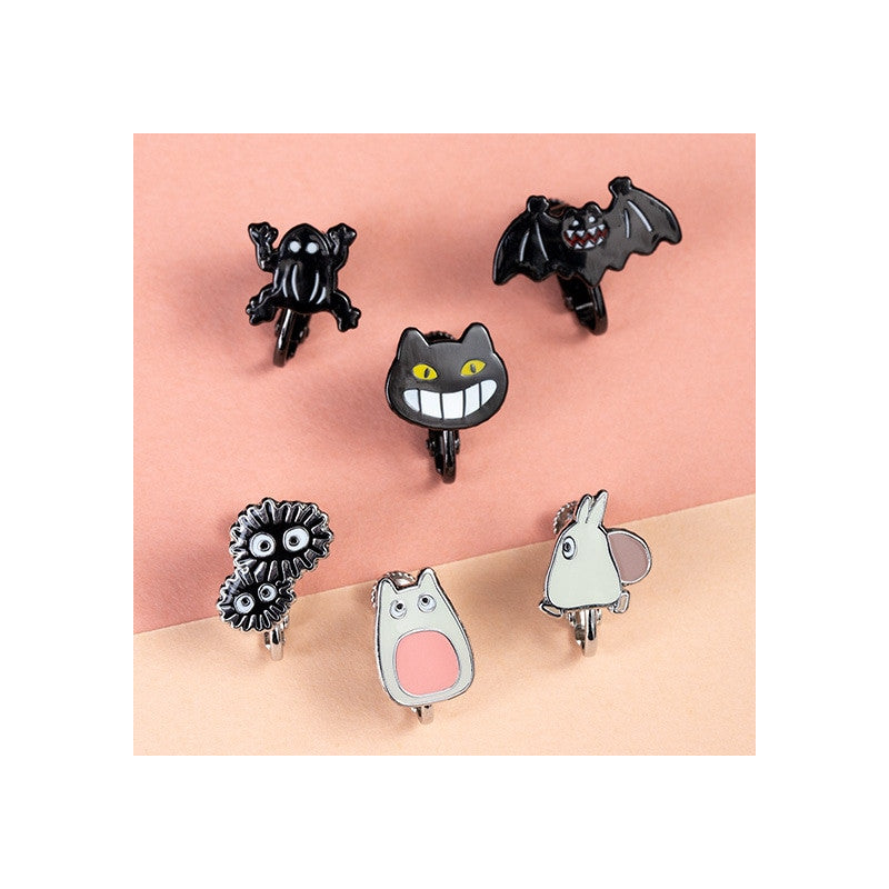 BOUCLES D’OREILLES CLIP GÉNÉRIQUE TOTORO SET DE 6 - MON VOISIN TOTORO