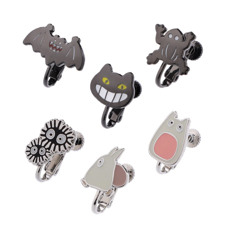 BOUCLES D’OREILLES CLIP GÉNÉRIQUE TOTORO SET DE 6 - MON VOISIN TOTORO