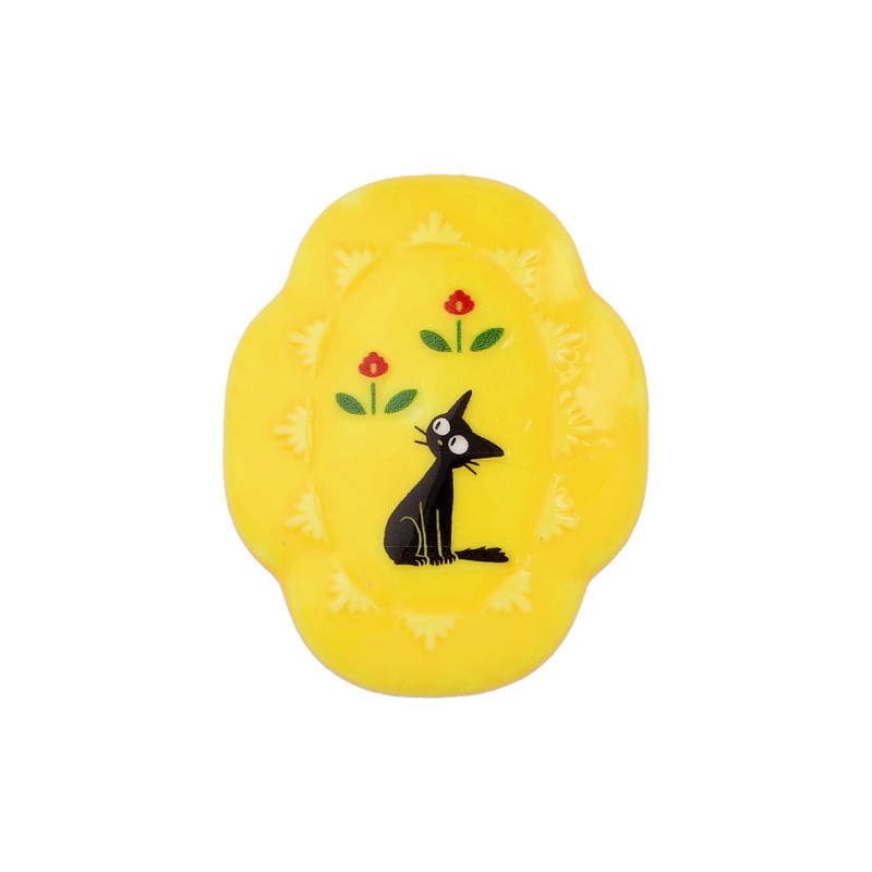 BROCHE FANTAISIE JAUNE JIJI - KIKI LA PETITE SORCIÈRE