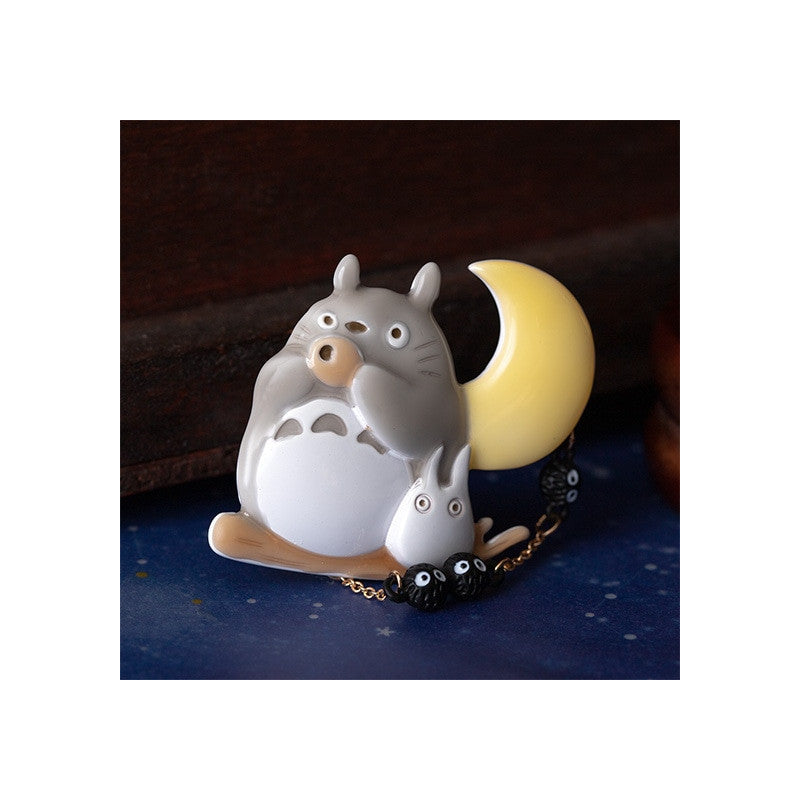 BROCHE TOTORO OCARINA SOUS LA LUNE - MON VOISIN TOTORO