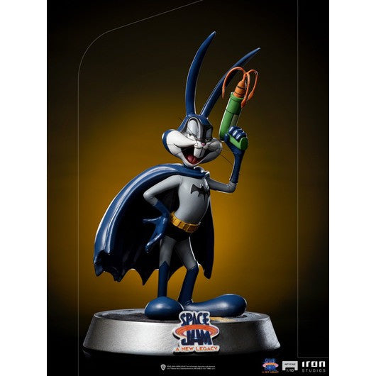 Iron Studios - Arts Scale 1/10 - Space Jam: A New Legacy - Bugs Bunny (Batman Version) Statue 19cm - flash vidéo