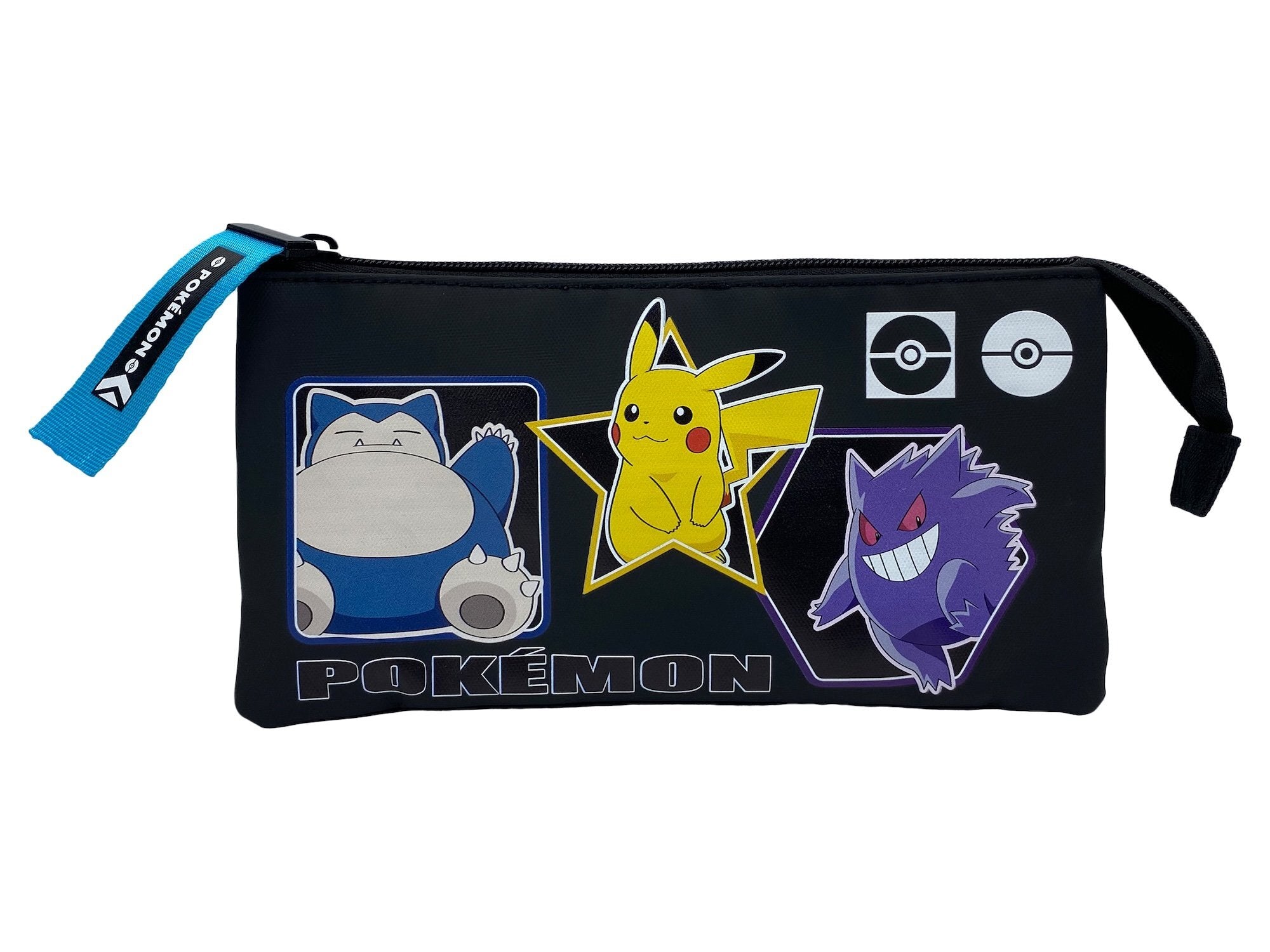 Pokémon - Trousse à crayons triple "Pokémon Team" - flash vidéo