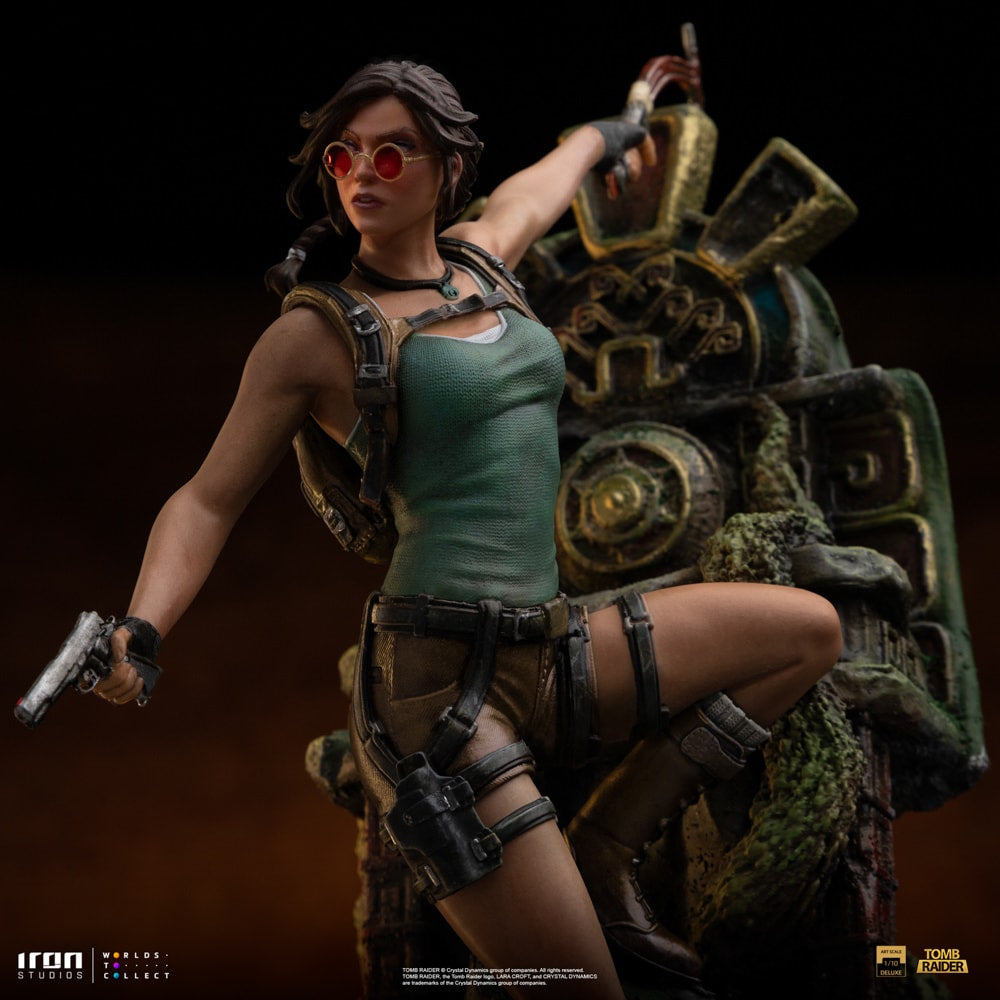 Iron Studios - Deluxe Art Scale 1/10 - Tomb Raider - Lara Croft Statue 36cm - flash vidéo