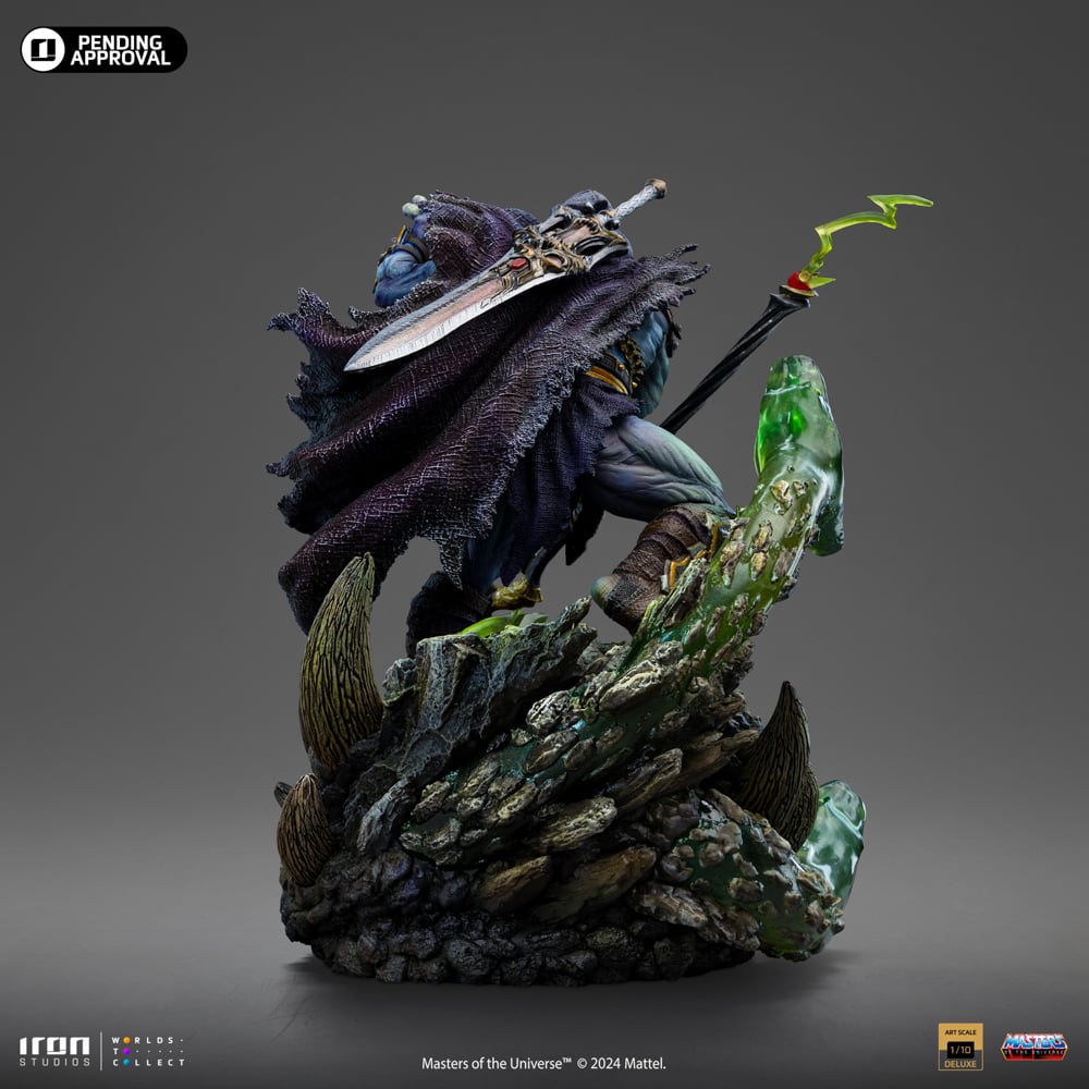 Iron Studios - Deluxe Art Scale 1/10 - Les Maîtres de l'univers - Skeletor Unleashed Statue 23cm - flash vidéo