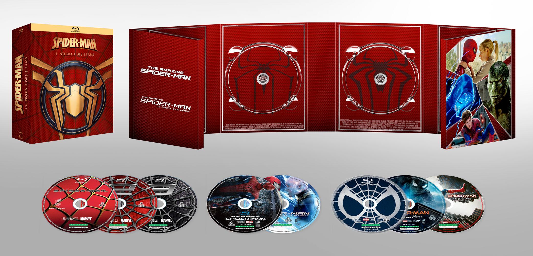 Spider-Man - L'Intégrale 8 films [Blu-ray]