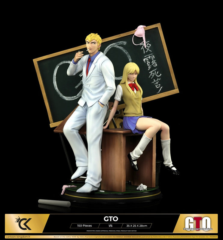 Cartoon Kingdom - 1:6 Statues - Great Teacher Onizuka - Eikichi Onizuka et Urumi Kanzaki Statue 35cm