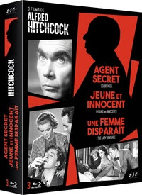 3 films de Alfred Hitchcock : Agent Secret + Jeune et innocent + Une femme disparaît [Blu-ray]