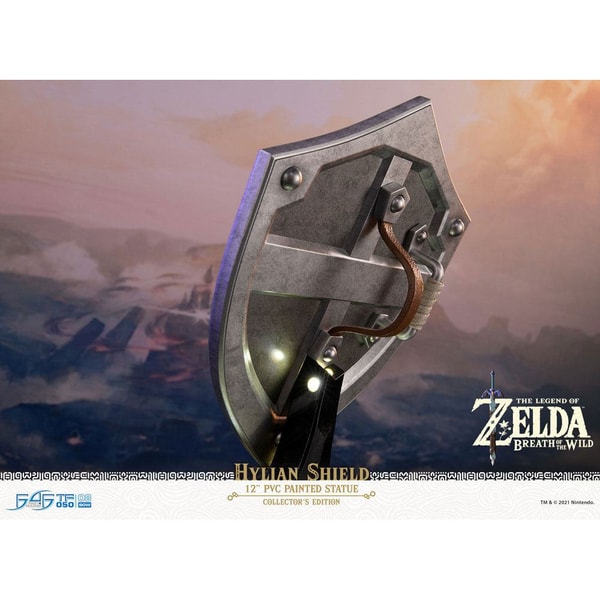 First 4 Figures - The Legend of Zelda : Breath of the Wild - Bouclier Hylien Statue Edition Collector 29cm - flash vidéo