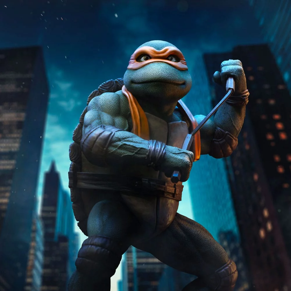 Iron Studios - Art Scale 1/10 - Teenage Mutant Ninja Turtles - Michelangelo Statue 21cm - flash vidéo