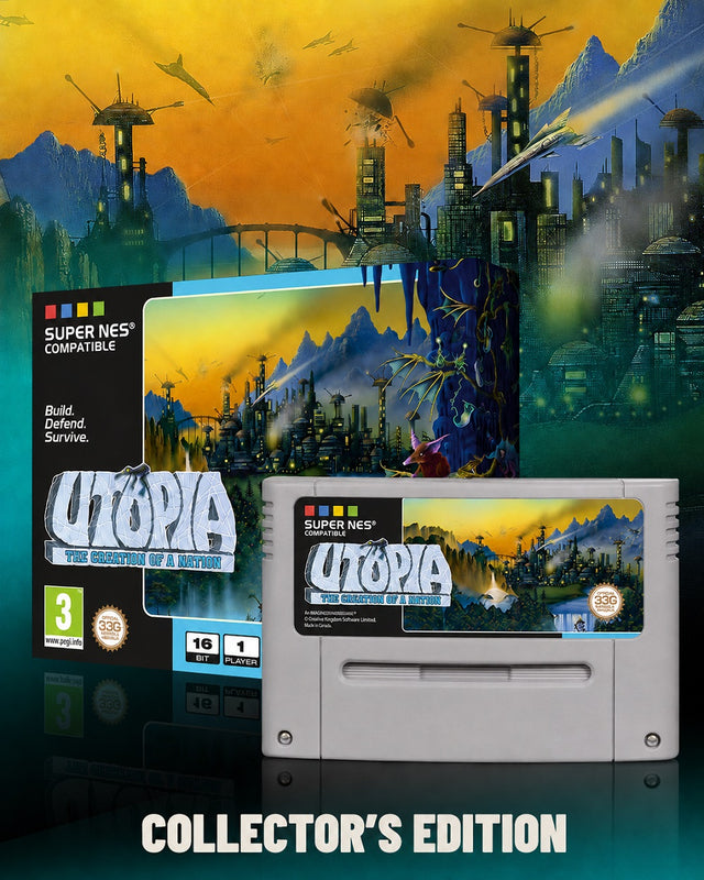 Super NES - Utopia: The Creation of a Nation - Collector's Edition