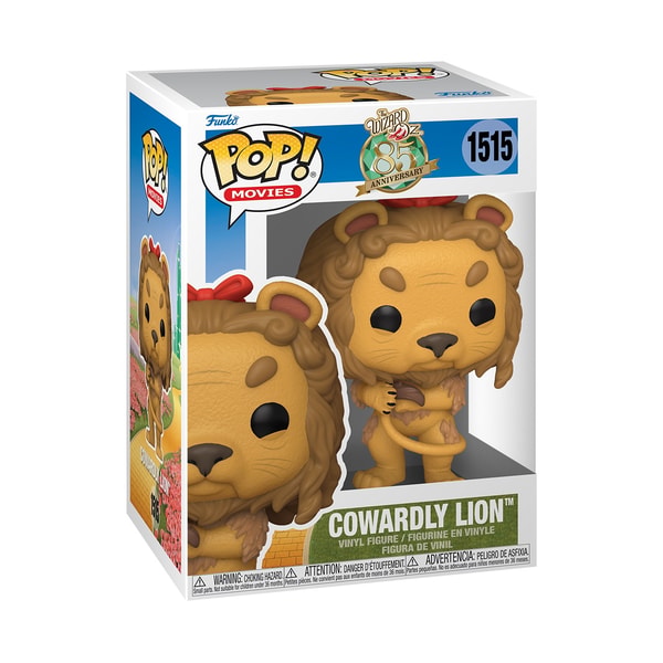 Funko Pop! Movies: The Wizard of Oz - Cowardly Lion (Chance of Flocked Chase Edition) - flash vidéo