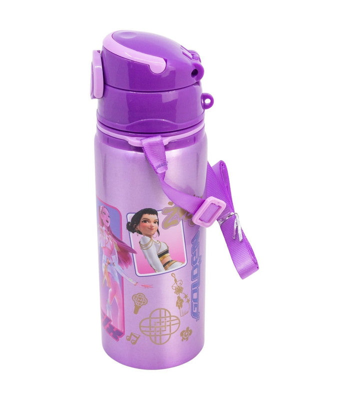 K-Pop Demon Hunters - Bouteille Pop-Up en Aluminium avec Bandoulière 730ml