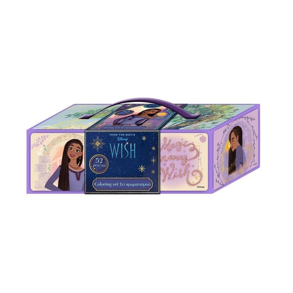 Wish : Asha et la Bonne Étoile - Kit de coloriage 52 pcs - flash vidéo