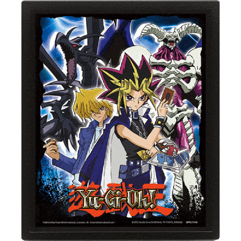 Yu-Gi-Oh! -  Affiche lenticulaire 3D Dragon Crâne Noir