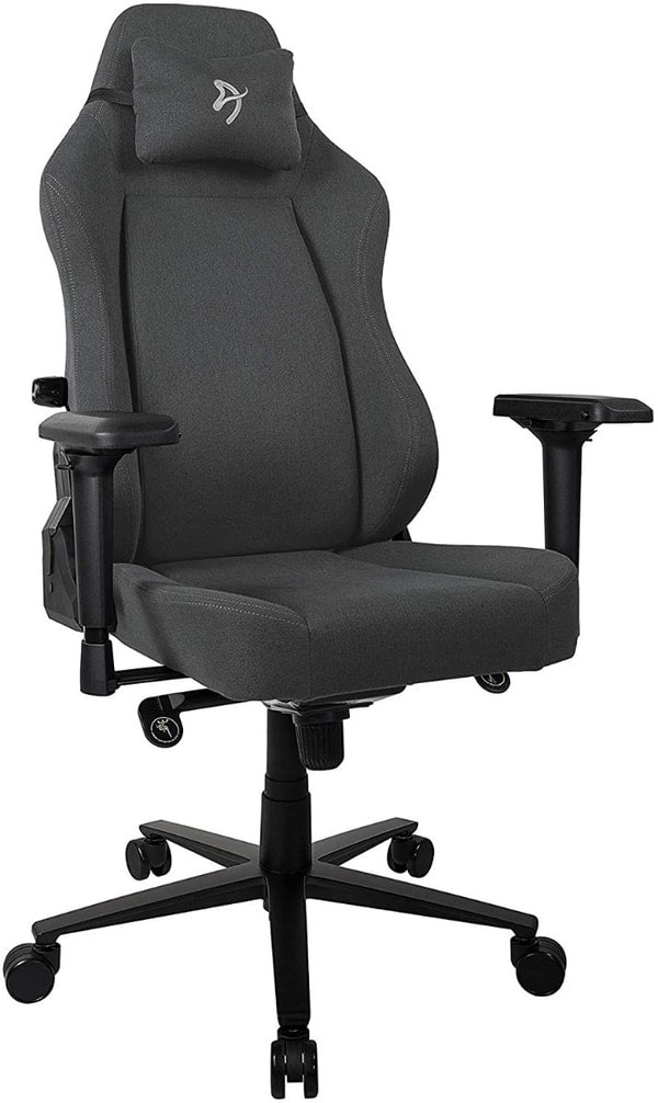 Arozzi Primo - Chaise Gaming en tissu tissé noir - Logo Gris - flash vidéo