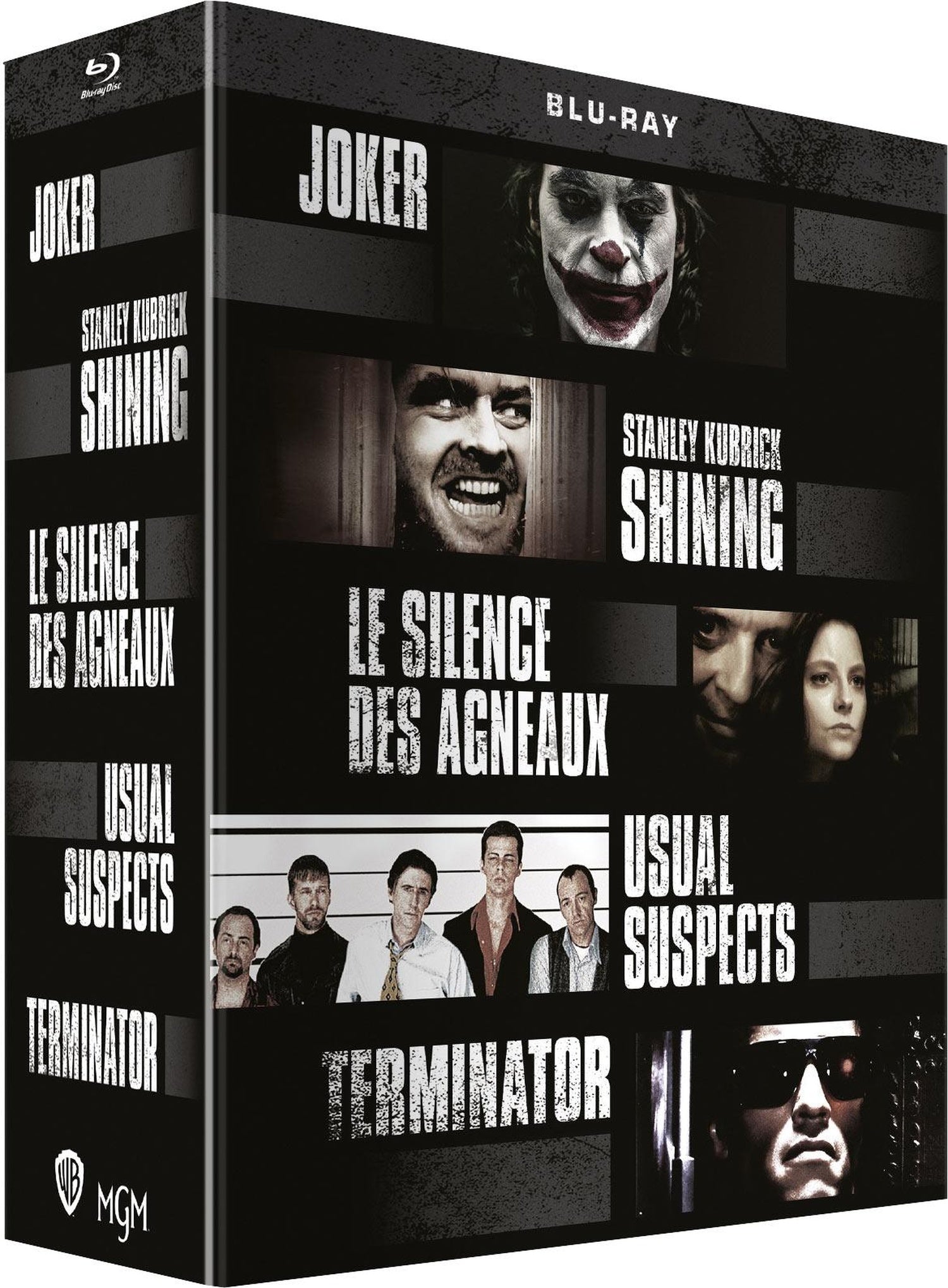 Coffret : Joker + Shining + Le Silence des agneaux + Usual Suspects + Terminator [Blu-ray]