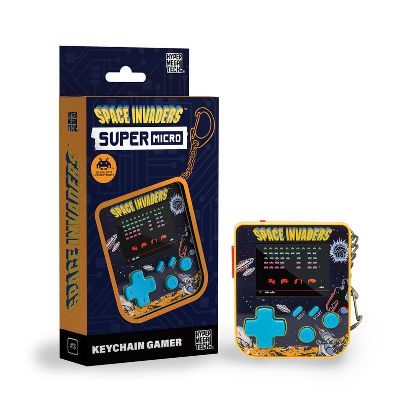 Hyper Mega Tech! - SPACE INVADERS Super Micro Keychain Gamer
