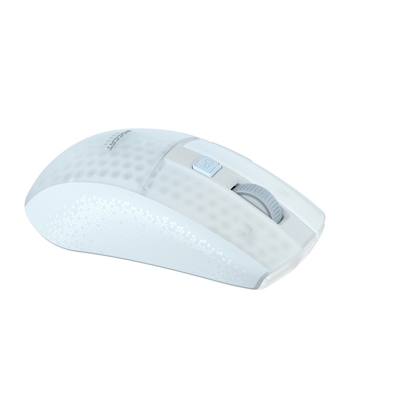 Roccat - Souris de jeu optique RGB sans-fil et légère Burst Pro Air Blanche - flash vidéo