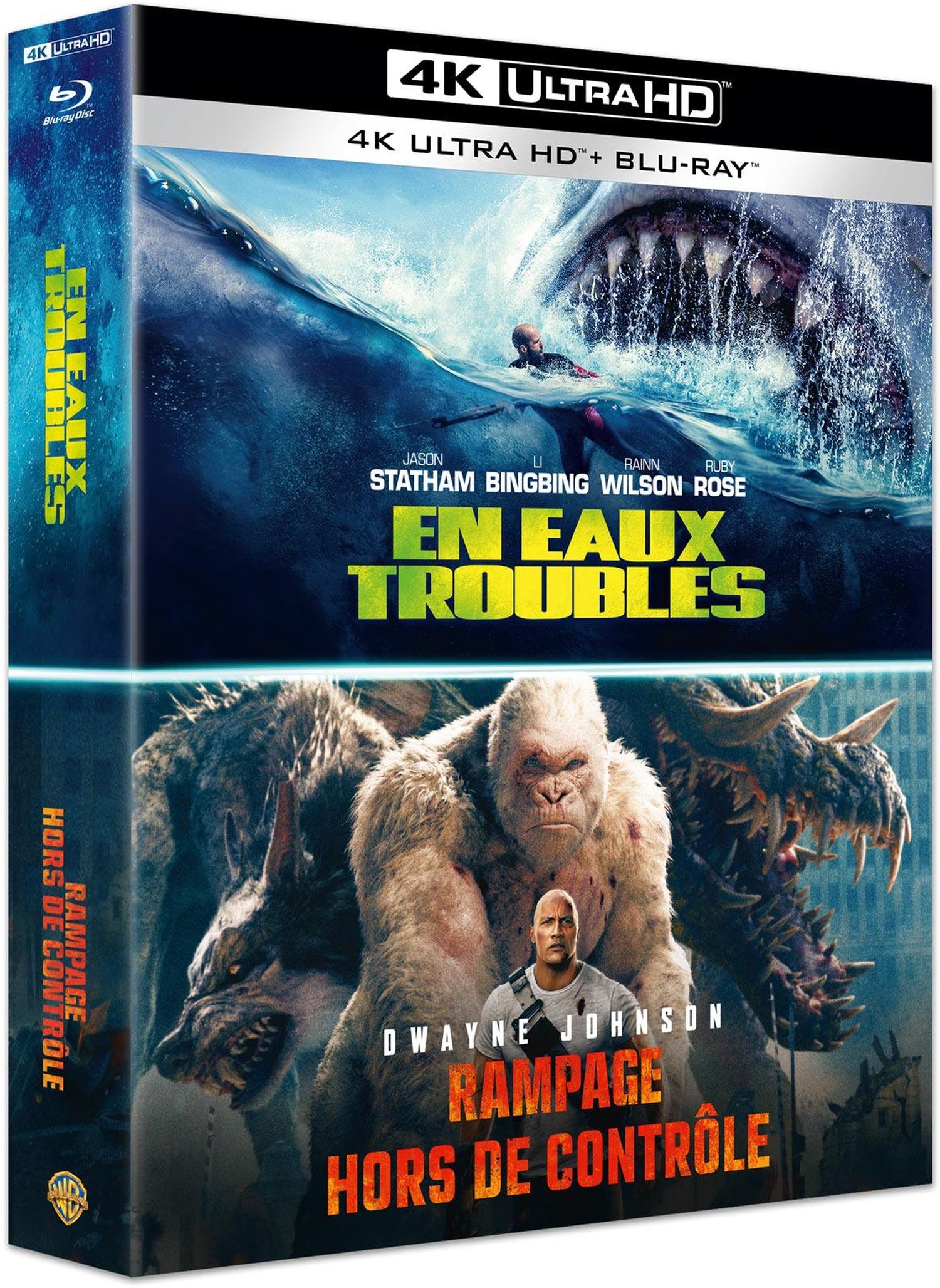 En eaux troubles + Rampage - Hors de contrôle [4K Ultra HD]
