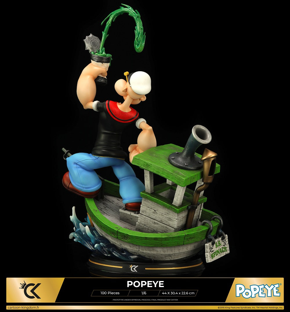 Cartoon Kingdom - 1:6 Statues - Popeye "Spinash Version" Statue 44cm - flash vidéo