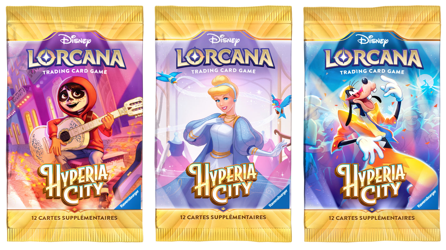 Disney Lorcana JCC : Display de Boosters Hyperia City (24 Boosters)