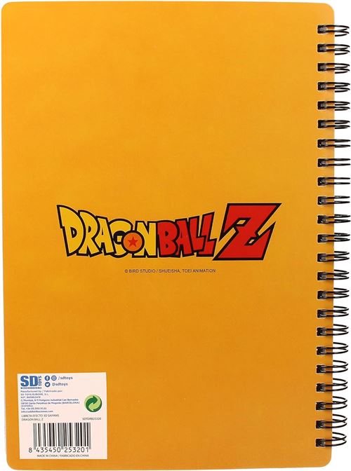Dragon Ball Z - Carnet de notes lenticulaire Saiyans - flash vidéo