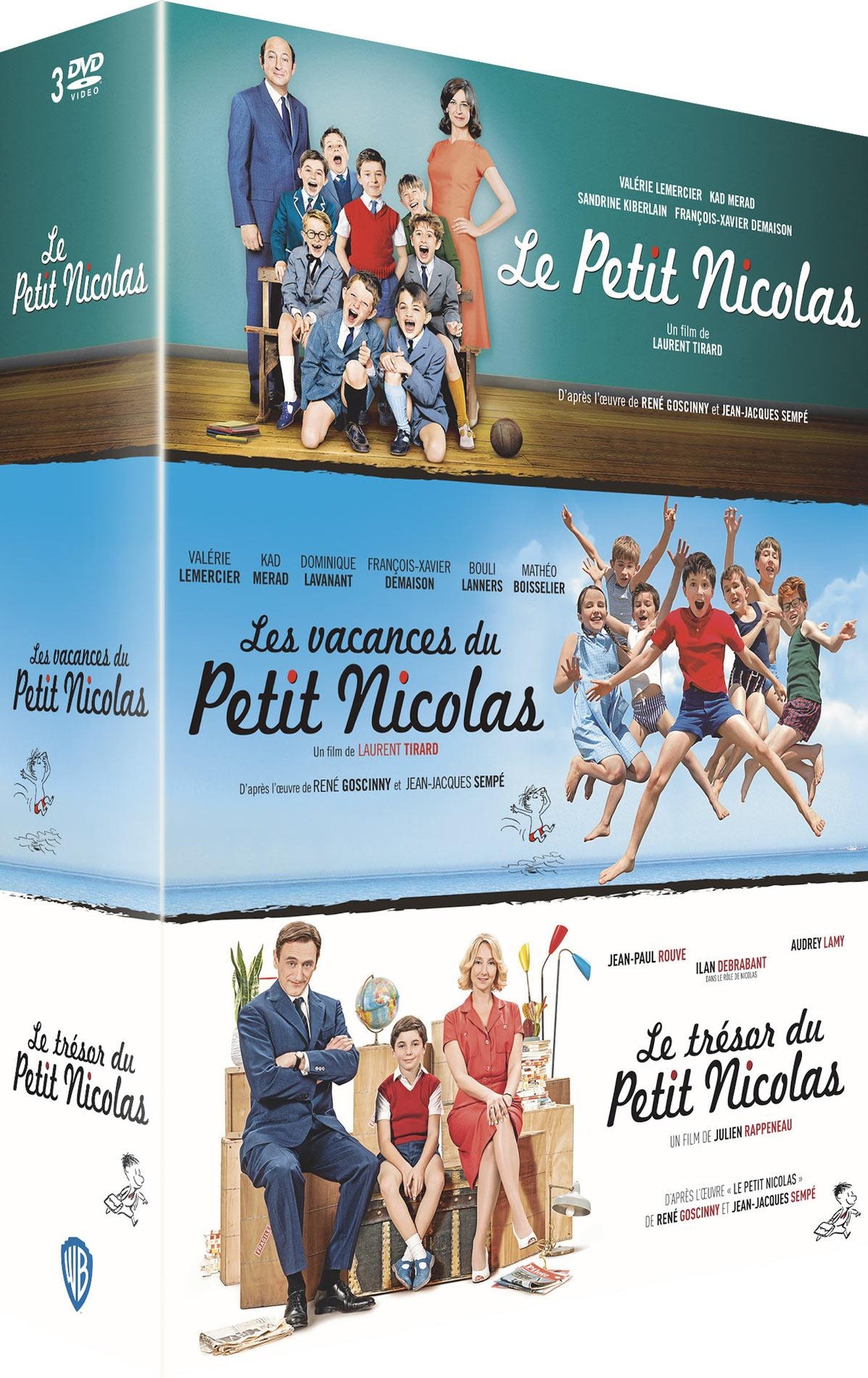 Le Petit Nicolas + Les vacances du Petit Nicolas + Le trésor du Petit Nicolas - Coffret intégral [DVD]