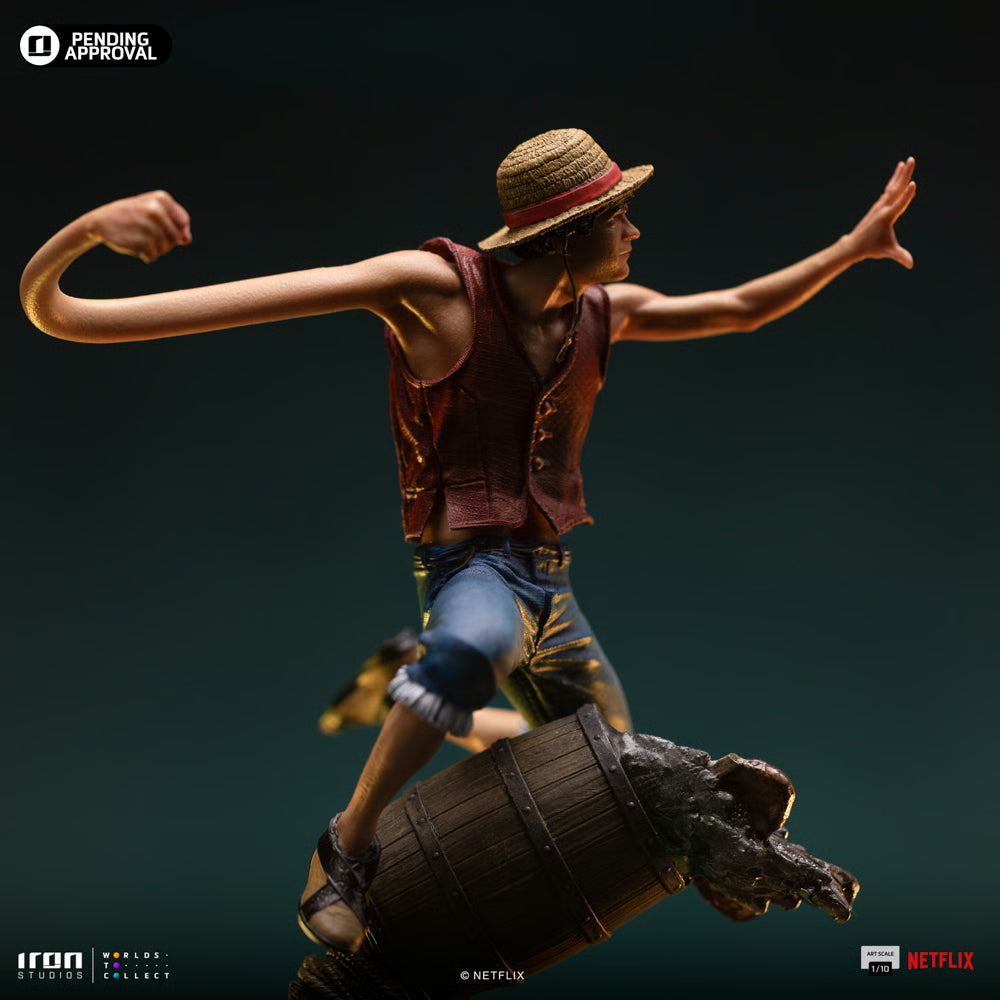 Iron Studios - Art Scale 1/10 - One Piece (Netflix Live Action) - Monkey D. Luffy Statue 23cm - flash vidéo