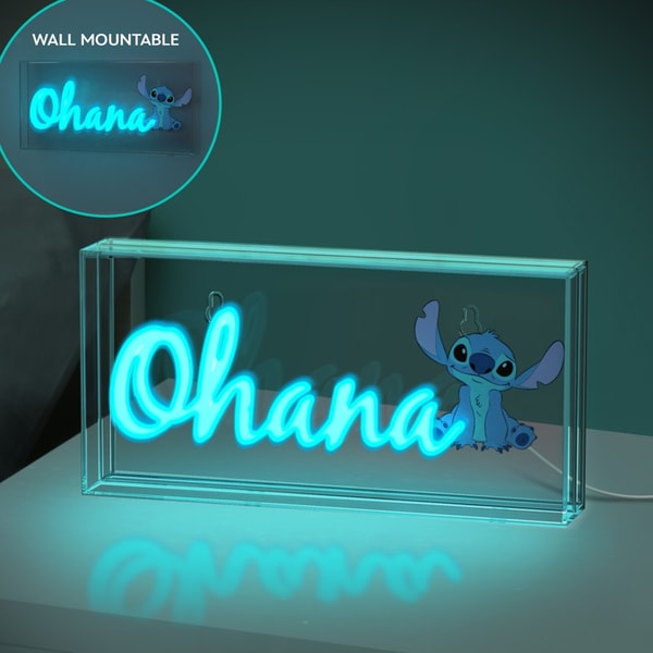 Disney - Lilo et Stitch - Lampe néon LED Ohana - flash vidéo