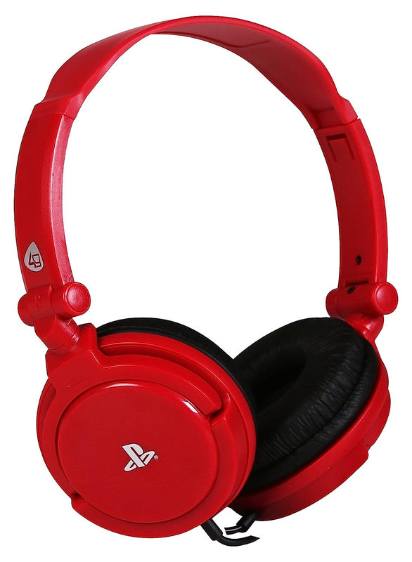 4Gamers - Casque de jeu stéréo filaire PRO 4-10 Rouge pour PS5 et PS4