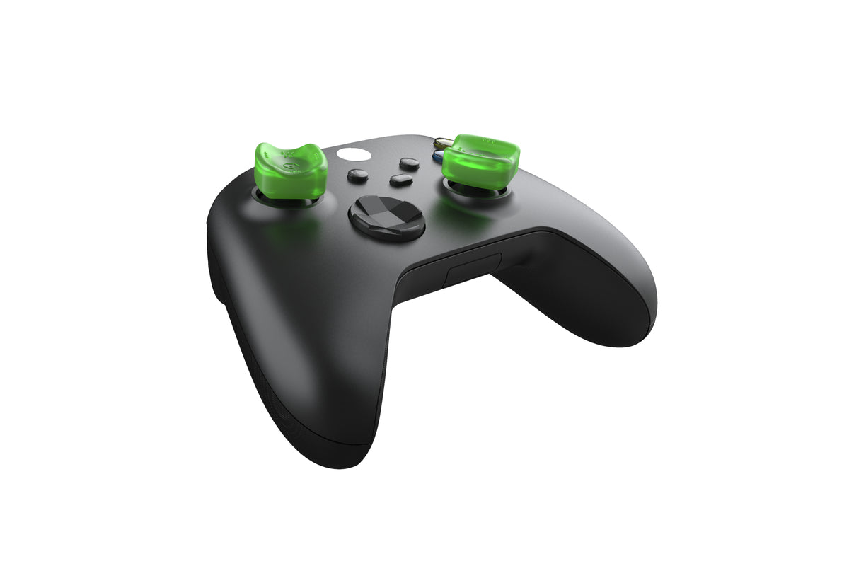 Gioteck - Reposes Pouce (Thumb Grips) Sniper Vert translucide pour Xbox Series