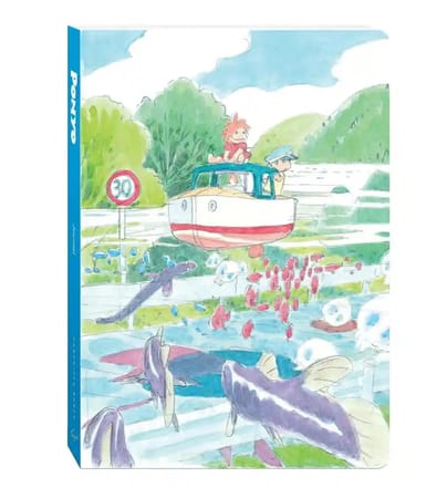 Ghibli - Ponyo sur la falaise - Carnet de notes à couverture Ponyo et Sosuke