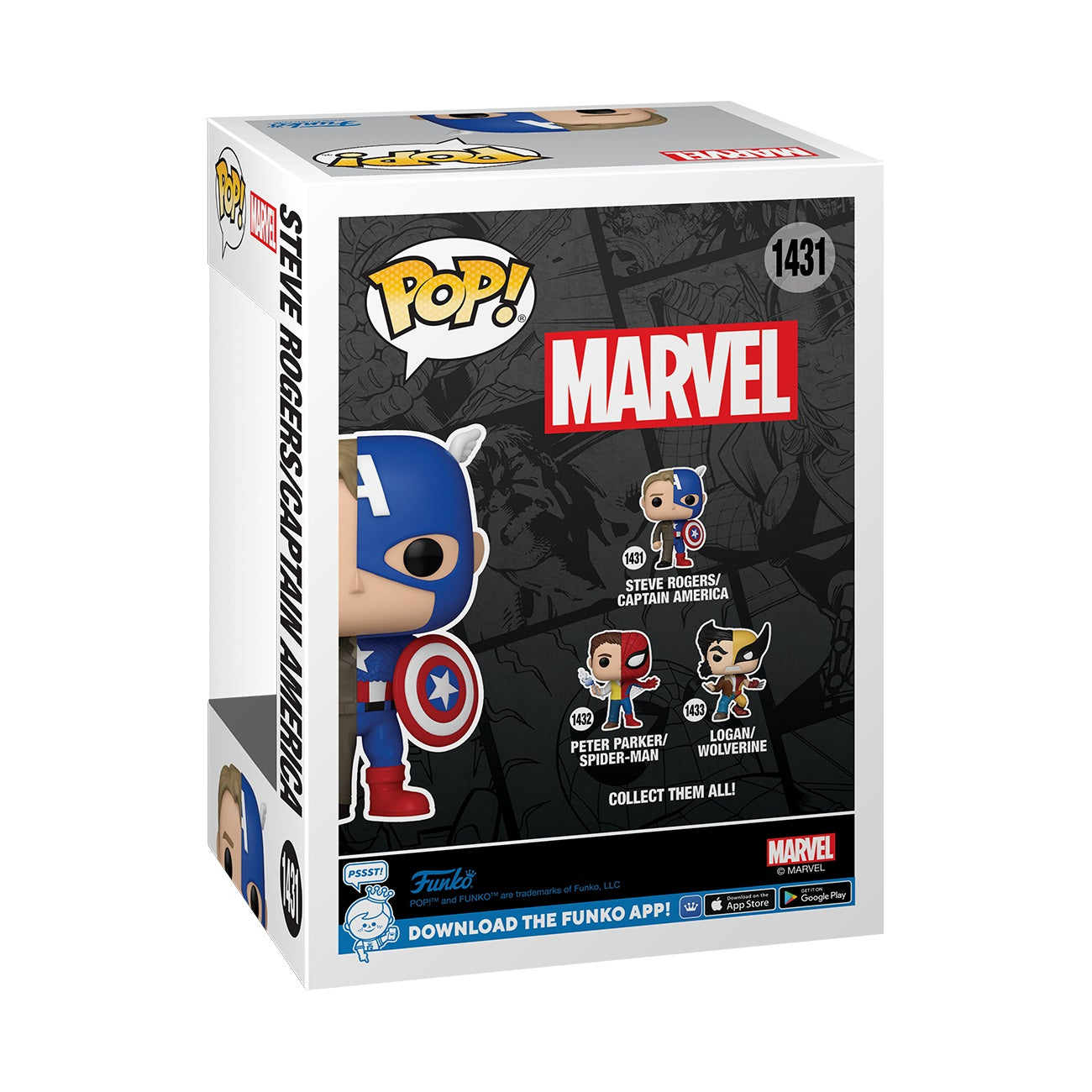 Funko Pop! Marvel: Split - Captain America / Steve Rogers - flash vidéo