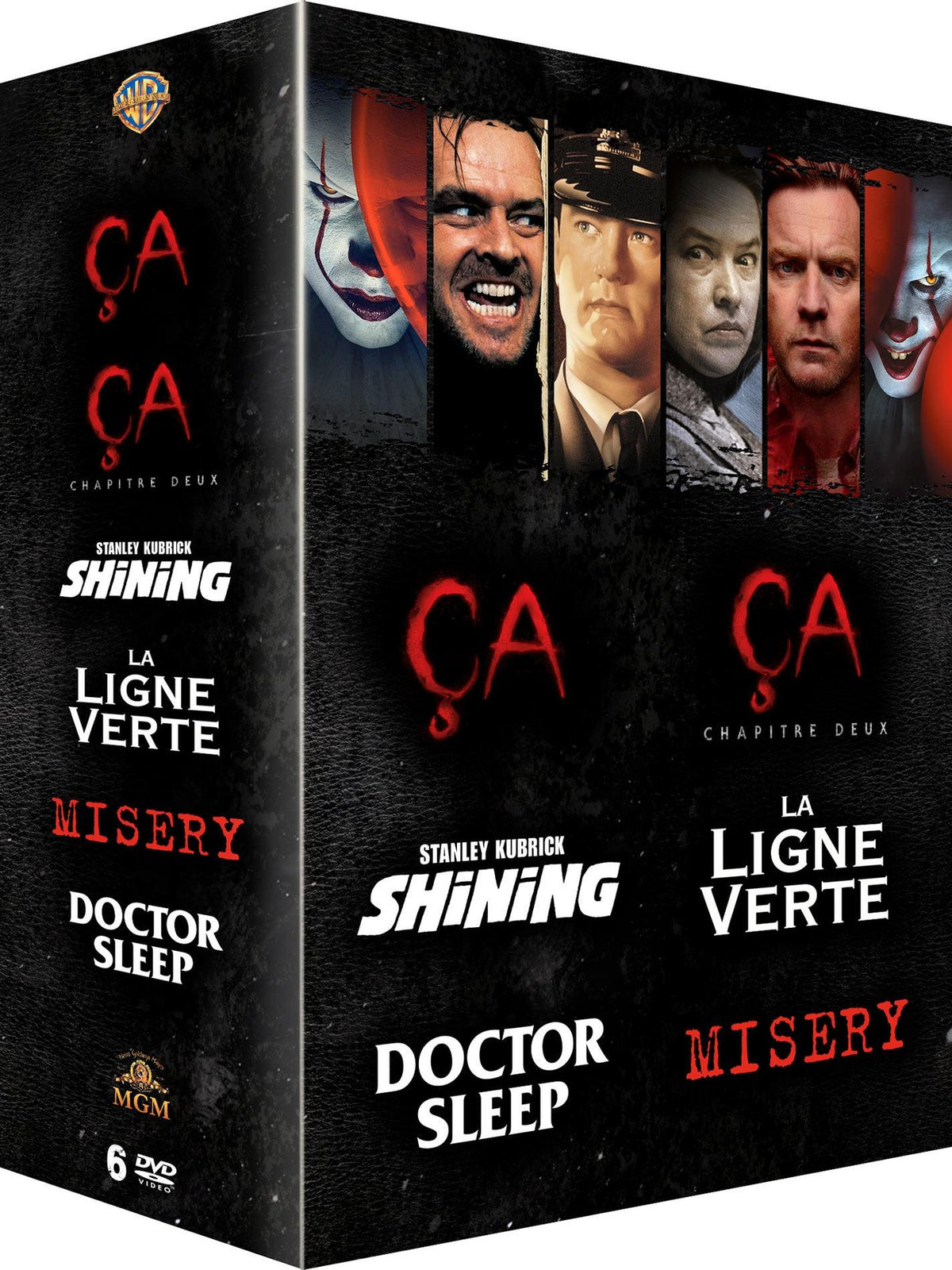 Stephen King - Coffret : Ça + Ça - Chapitre deux + Shining + La Ligne verte + Doctor Sleep + Misery [DVD]