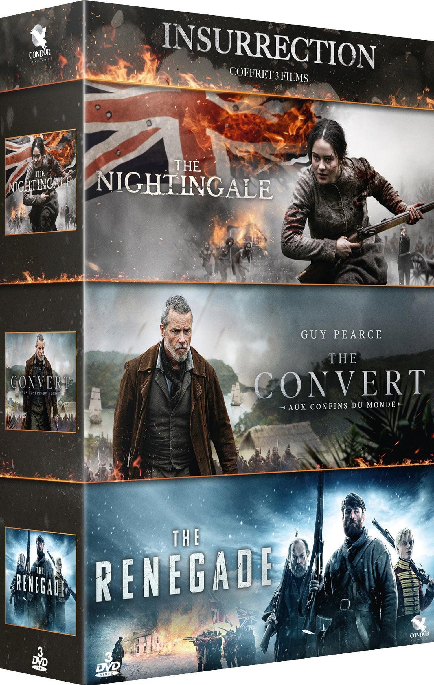 Insurrection - Coffret 3 films : The Nightingale + The Convert - Aux confins du monde + The Renegade [DVD]