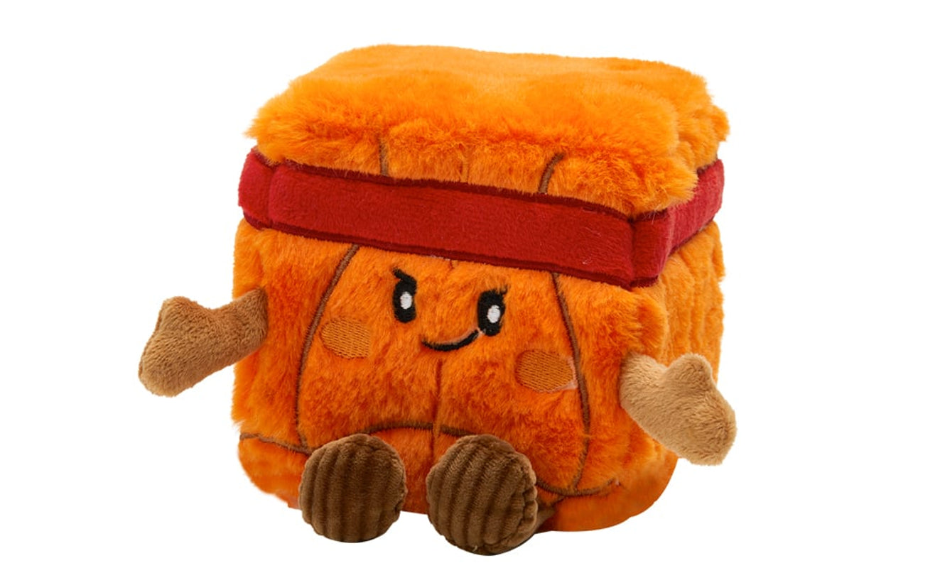 MGM - Squarepal - Peluche à mémoire de forme Basketball 10cm