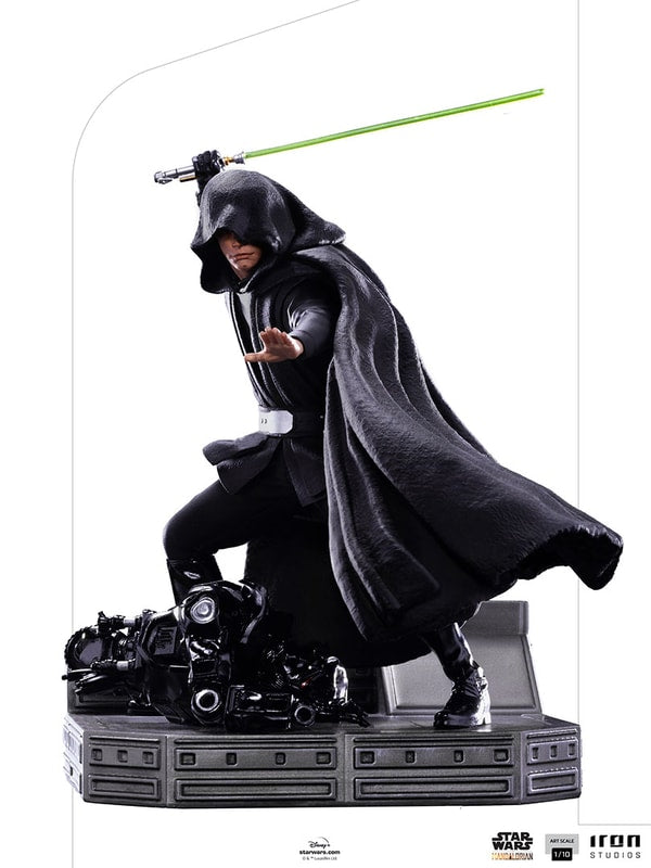 Iron Studios - Arts Scale 1/10 - The Mandalorian - Luke Skywalker (Combar Version) Statue 24cm - flash vidéo