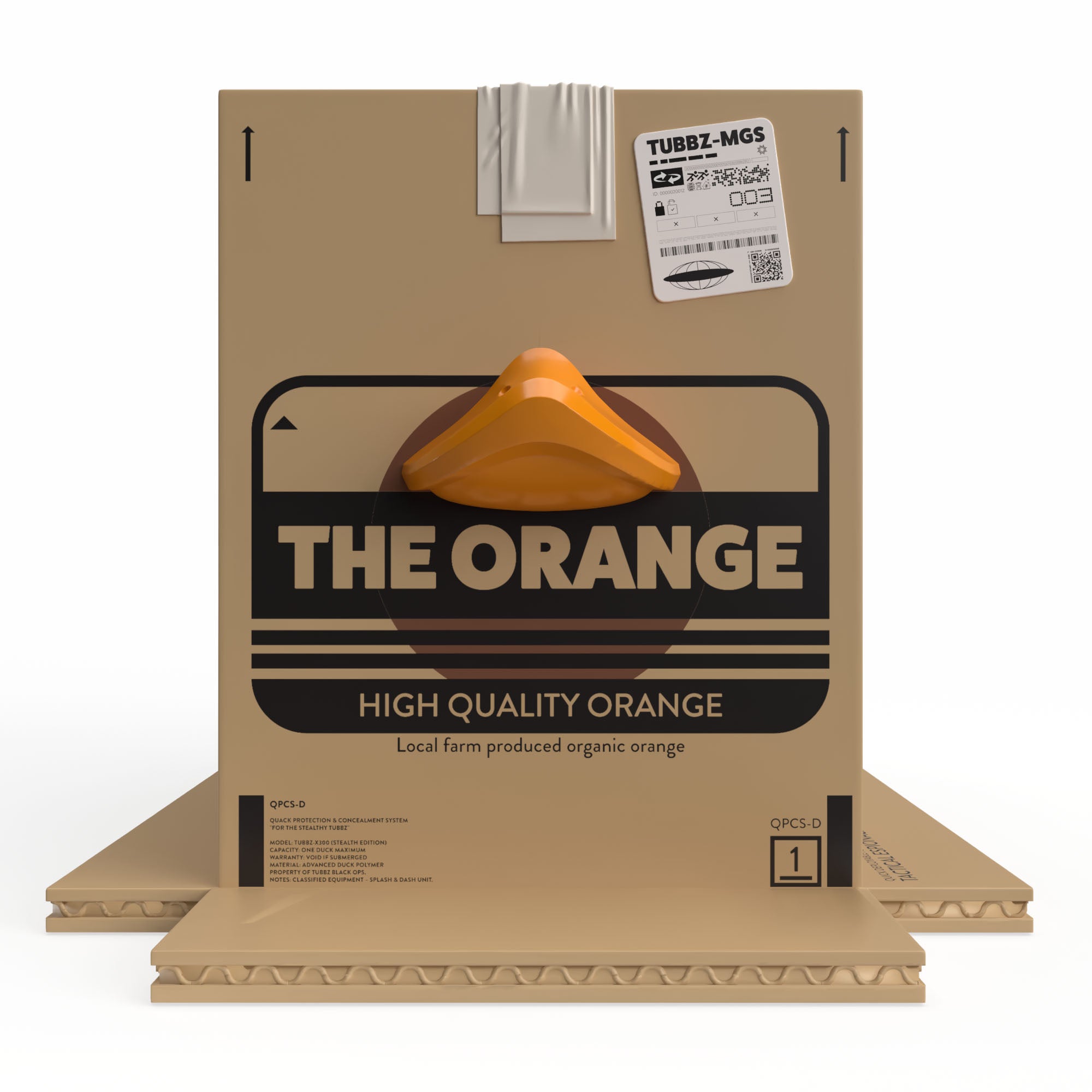 Numskull - Best of TUBBZ Boîte Canard de bain - Metal Gear Solid - The Orange Box - 9cm